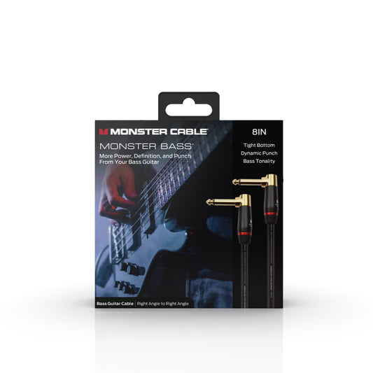 [MB-RR08] Monster Prolink Bass 8 in. - angled 1/4" plugs