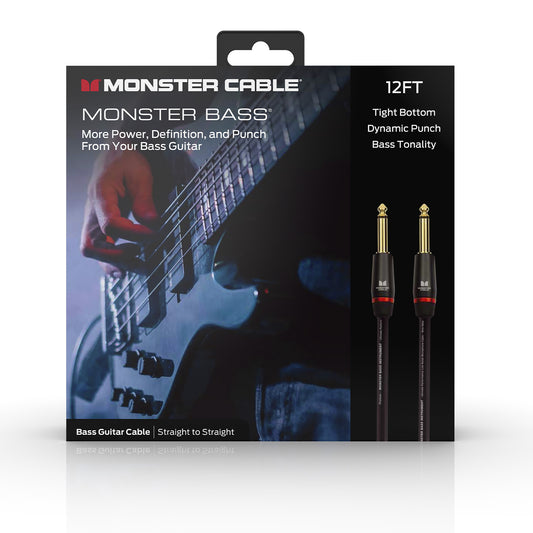 [MB-SS12] Monster Prolink Bass 12 ft. - straight 1/4" plugs